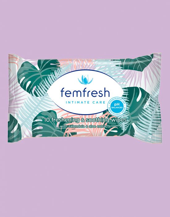 FEMFRESH Pocket Wipes 10pk